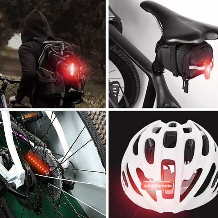 A02 Bicycle Taillight Bicycle Riding Motorcycle Electric Car LED Mountain Bike USB Charging Safety Warning Light (50 Hours, Color Box)