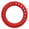 8.5 inch Electric Scooter Wear-resistant Shock-absorbing Decorative Pattern Tire Honeycomb Solid Tire, Suitable for Xiaomi Mijia M365(Red)