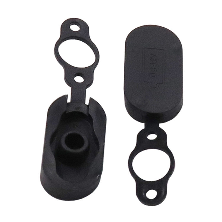 4 PCS Silicone Charging Port Waterproof Cover Dust-proof Plug Electric Scooter Accessories for Xiaomi Mijia M365(Black)