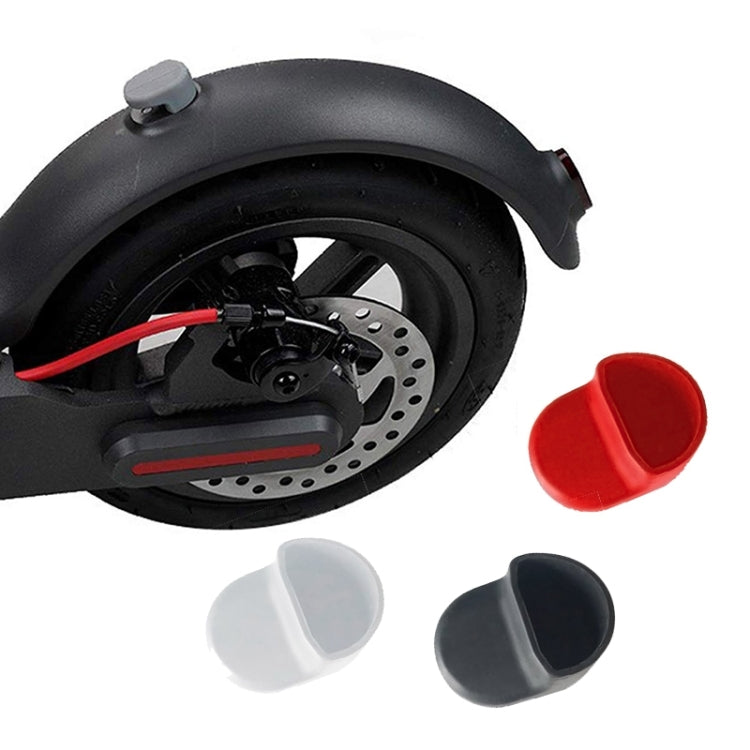 Electric Scooter Accessories Rear Fender Hook Silicone Cover for Xiaomi Mijia M365(White)