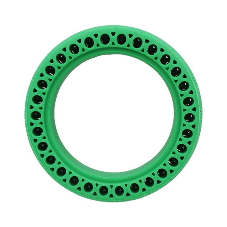 8.5 inch Electric Scooter Wear-resistant Shock-absorbing Decorative Pattern Tire Honeycomb Solid Tire, Suitable for Xiaomi Mijia M365(Green)