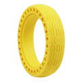 8.5 inch Electric Scooter Wear-resistant Shock-absorbing Decorative Pattern Tire Honeycomb Solid Tire, Suitable for Xiaomi Mijia M365(Yellow)