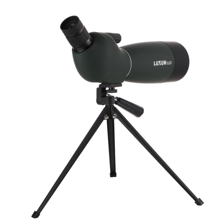 LUXUN 25-75x70 Outdoor High-definition Night Vision Bird Watching Astronomical Telescope(Dark Green)