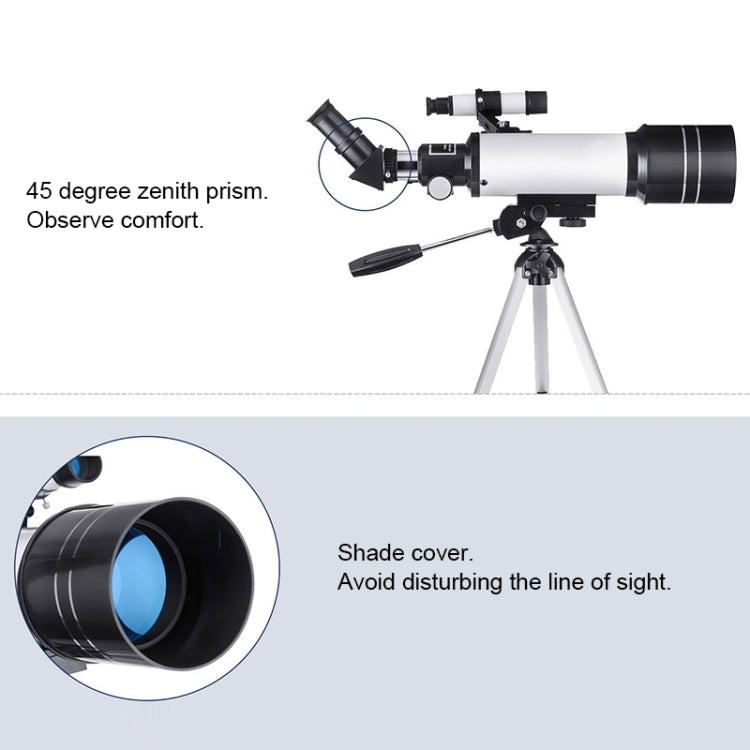WR852 16x/66x70 High Definition High Times Astronomical Telescope with Tripod(Blue)