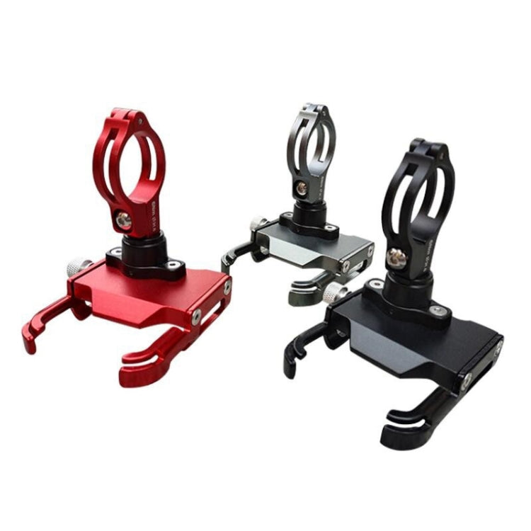 BIKERSAY MP008 Bike Motorcycle Aluminum Alloy Phone Holder Handlebar Clips (Titanium Color)