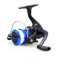 JL200 Plating Plastic 3 Ball Bearings Handle Fishing Spinning Reel  with Transparent Lines(Blue)