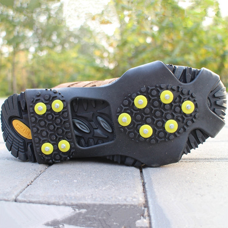 10 Teeth Ice Claw Outdoor Non-slip Shoes Covers for Ice Snow Ground, Size : L
