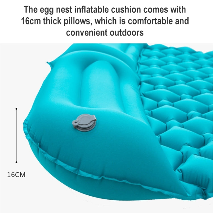 Outdoor Camping Foot-step Automatic Inflatable Cushion Portable TPU Inflatable Double Bed, Size: 195 x 119 x 16cm(Orange)
