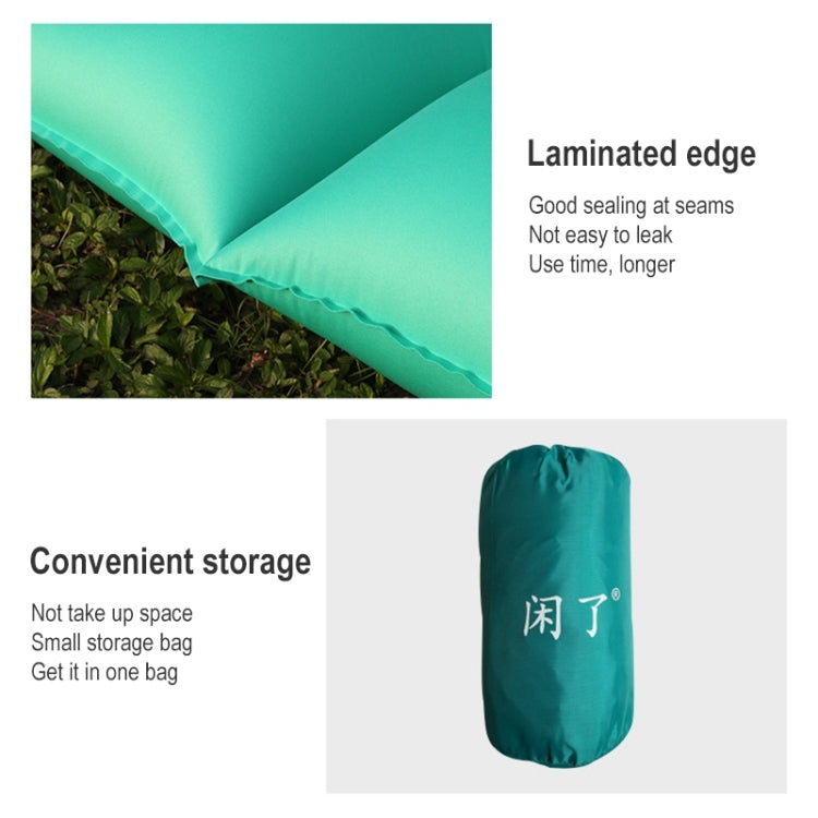Outdoor Camping Foot-step Automatic Inflatable Cushion Portable TPU Inflatable Double Bed, Size: 195 x 119 x 16cm(Orange)