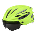 GUB K80 Plus Bike Helmet With Visor And Goggles(Fluorescent Green)