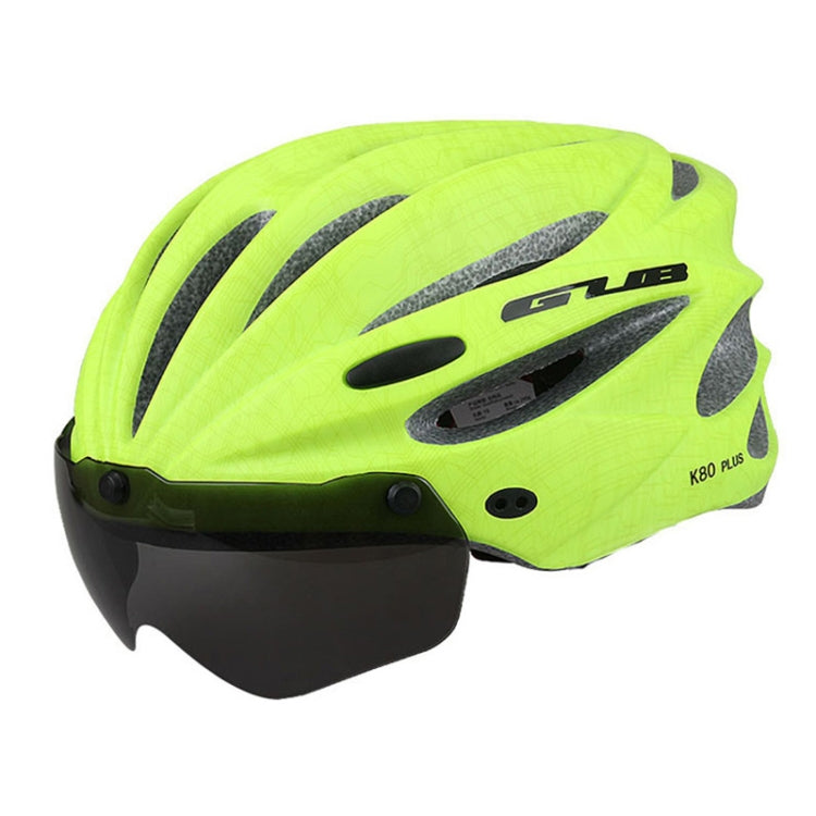 GUB K80 Plus Bike Helmet With Visor And Goggles(Fluorescent Green)