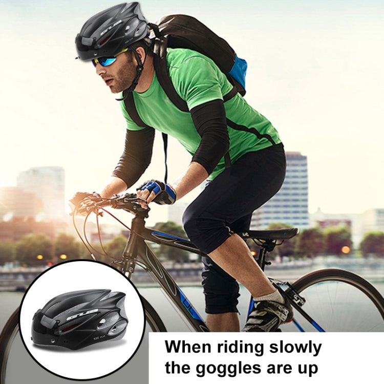 GUB K80 Plus Bike Helmet With Visor And Goggles(Black)