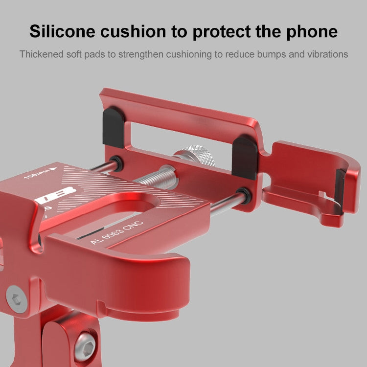 GUB P30 Aluminum Bike Phone Holder(Titanium Color)