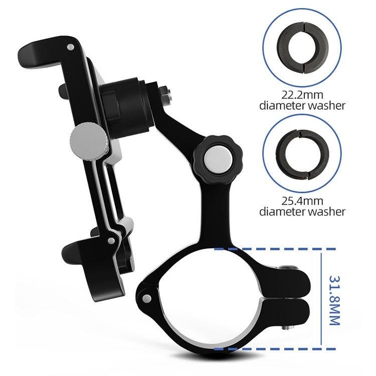 GUB Plus 11 Rotatable Bicycle Phone Holder(Black)