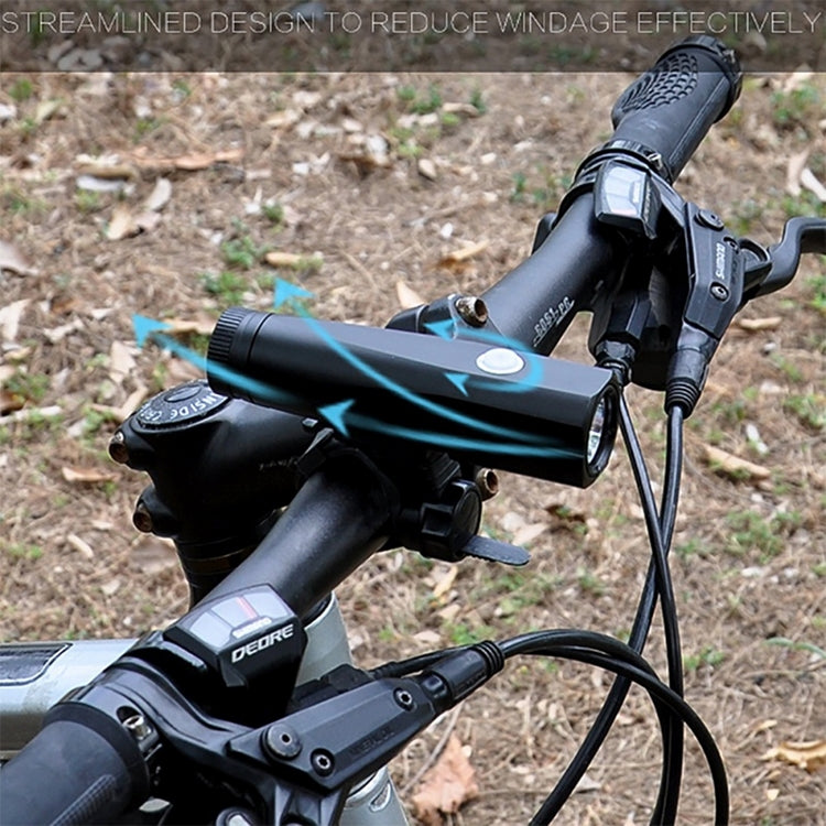 LR-Y1 T6 LED 800LM USB Charging LED Bicycle Headlight Front Lamp with 5 Modes