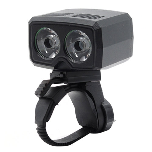 Y15 2 x XPG2 500LM USB Charging LED Bike Headlight Front Lamp with 5 Modes