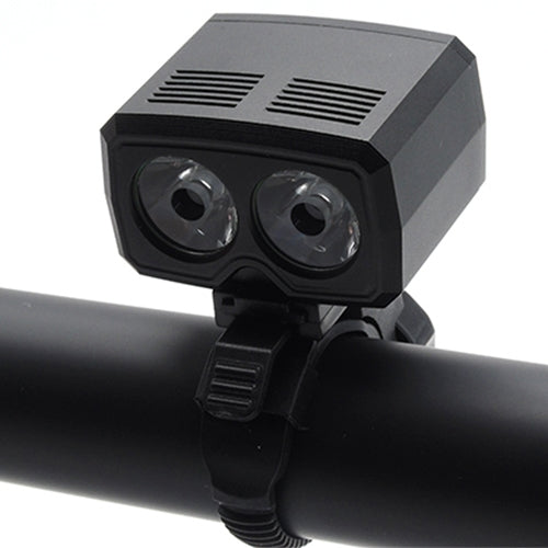 Y15 2 x XPG2 500LM USB Charging LED Bike Headlight Front Lamp with 5 Modes