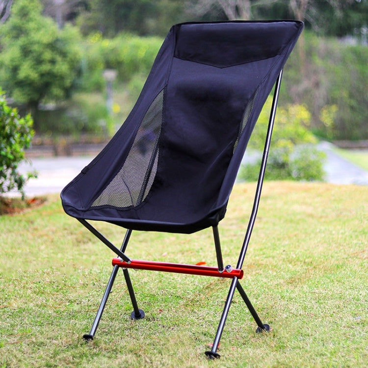 Outdoor Camping Beach Portable Ultra-Light Aluminum Alloy Folding Chair (Grey)