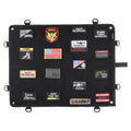 KOSIBATE CL-126 Hook and Loop Fastener Badge Storage Board with Hook(Black)