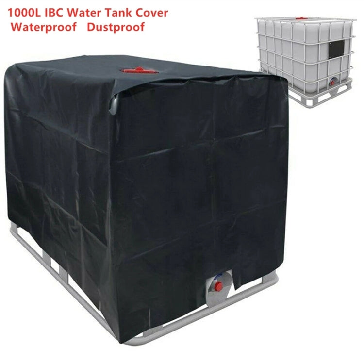 210D Oxford Cloth 1000L IBC Water Tank Sunscreen Dust Cover (Black)