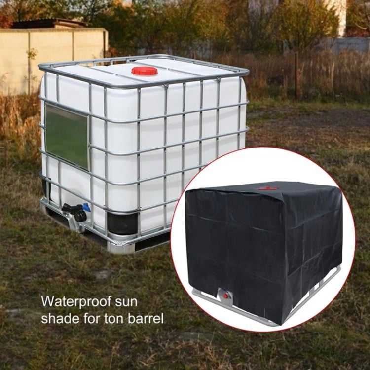 210D Oxford Cloth 1000L IBC Water Tank Sunscreen Dust Cover (Silver)