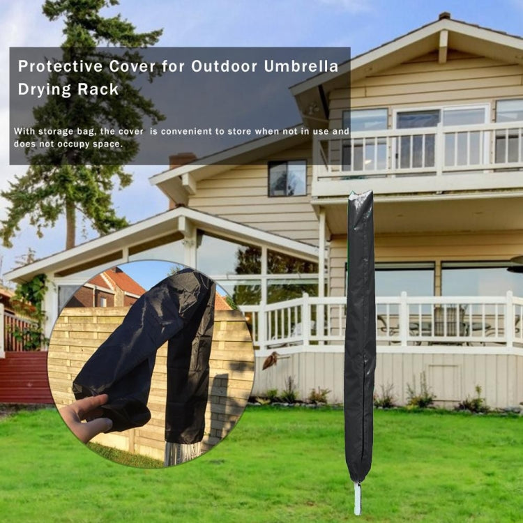 210D Oxford Cloth Outdoor Drying Rack Dustproof and Waterproof Protective Cover (Silver)