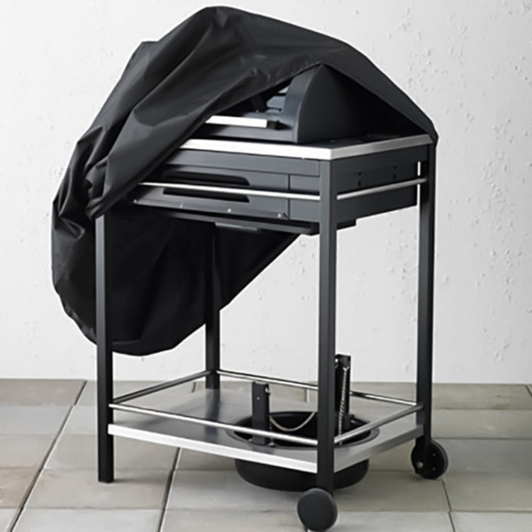 Square BBQ Grill Protective Rain and Dust Protection Cover, Size: 68x68x72cm (Black)
