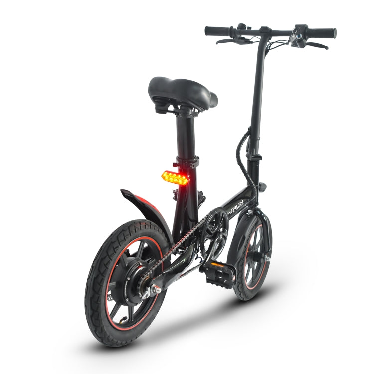 [EU Warehouse] HAPPYRUN HR-X40 350W 36V / 6AH Electric Bicycle with 14 inch Tires, EU Plug(Black)