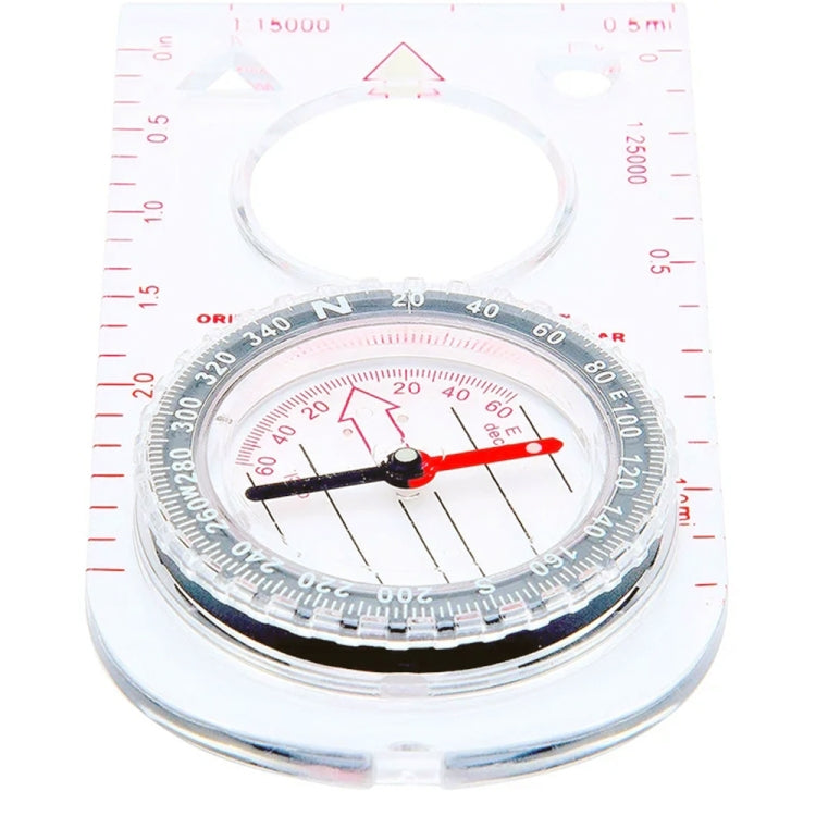 Nisa SD482 Outdoor Compass Map Scale with Magnifying Glass Multifunction
