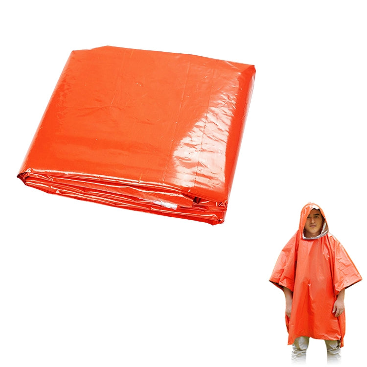 AOTU AT9052 Outdoor Camping Long First Aid Raincoat (Orange)