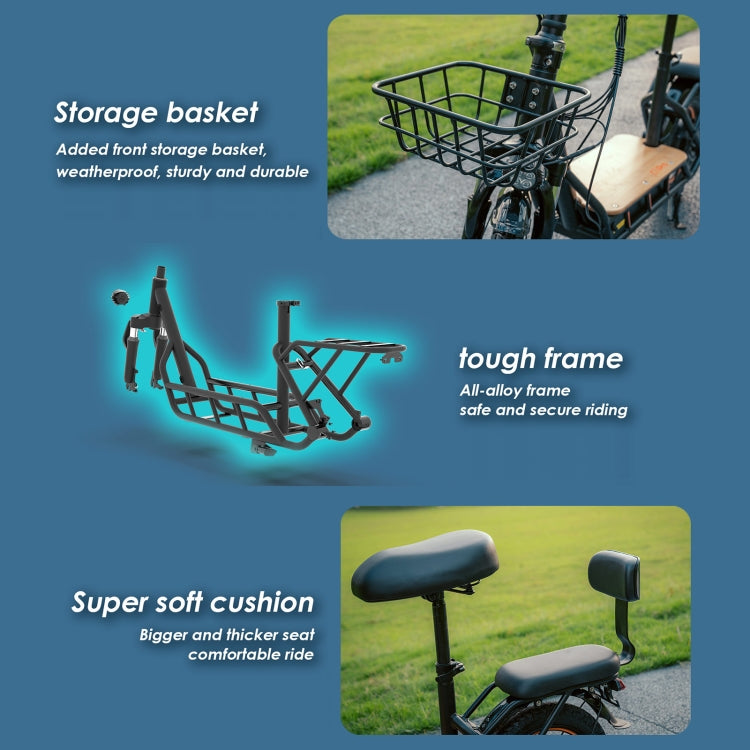 [EU Warehouse] KuKirin C1 Pro 500W 48V 26Ah Electric Offroad Scooter with 14 inch Tires & Rear Seat, EU Plug