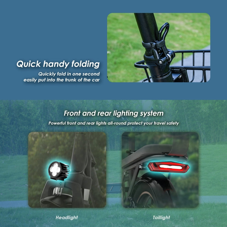 [EU Warehouse] KuKirin C1 Pro 500W 48V 26Ah Electric Offroad Scooter with 14 inch Tires & Rear Seat, EU Plug