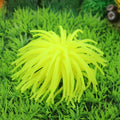 Aquarium Articles Decoration TPR Simulation Sea Urchin Ball Coral, Size: L, Diameter: 13cm(Yellow)