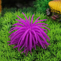 Aquarium Articles Decoration TPR Simulation Sea Urchin Ball Coral, Size: M, Diameter: 10cm(Purple)