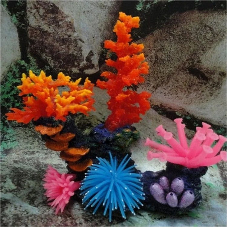 Aquarium Articles Decoration TPR Simulation Sea Urchin Ball Coral with Point, Size: S, Diameter: 7cm(Purple)