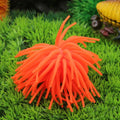 Aquarium Articles Decoration TPR Simulation Sea Urchin Ball Coral, Size: S, Diameter: 7cm(Orange)