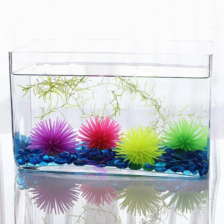 Aquarium Articles Decoration TPR Simulation Sea Urchin Ball Coral, Size: S, Diameter: 7cm(Blue)