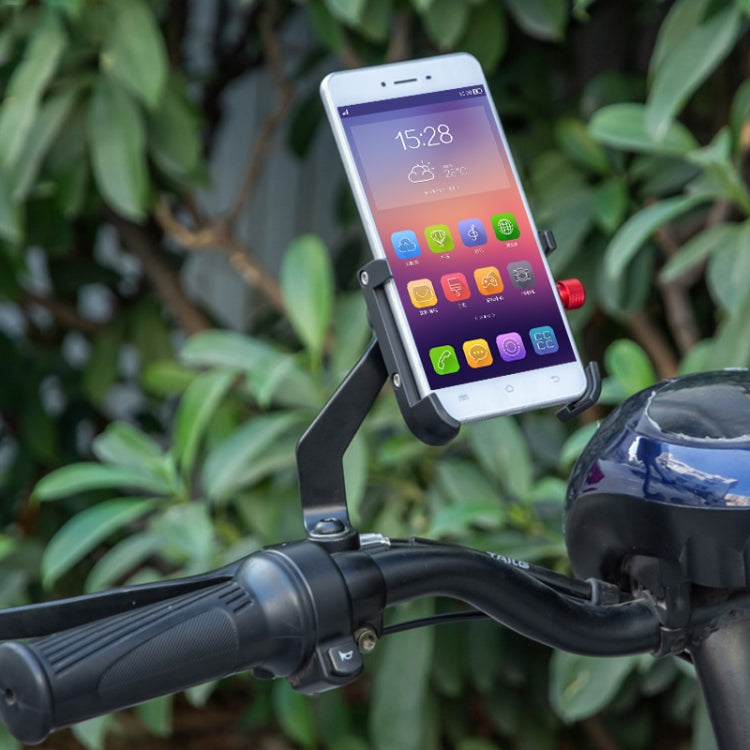 PROMEND SJJ-275E Bicycle Aluminum Alloy Phone Holder for Handlebar (Black)