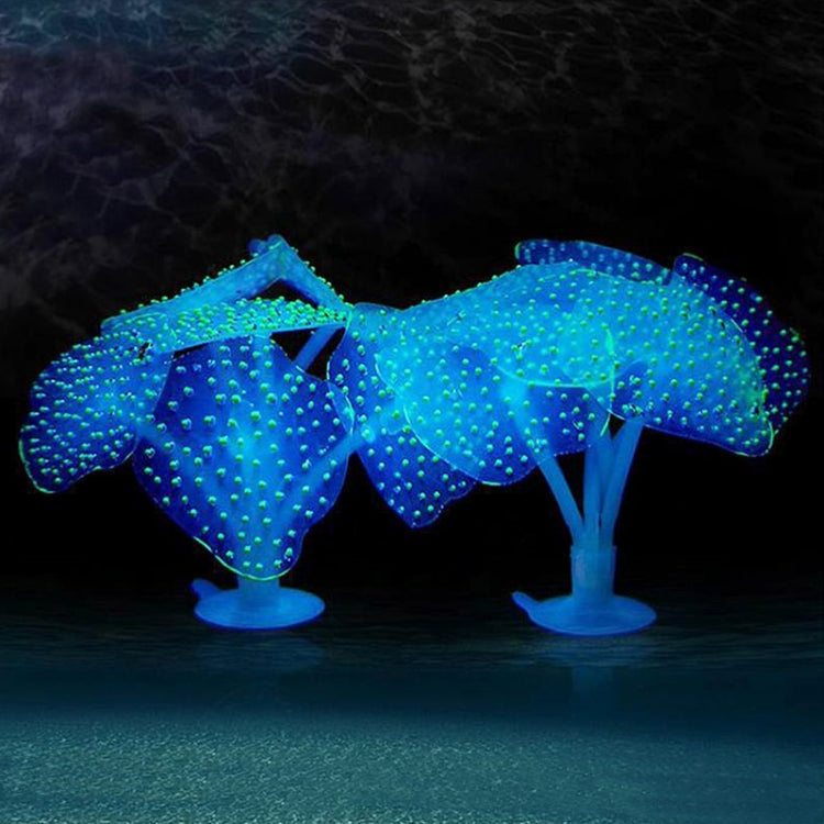 Aquarium Articles Decoration Silicone Simulation Fluorescent Sucker Jellyfish, Size: 10*10*9cm(Green)