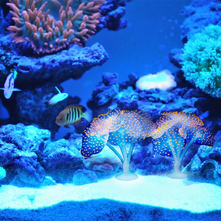 Aquarium Articles Decoration Silicone Simulation Fluorescent Sucker Jellyfish, Size: 10*10*9cm(Green)