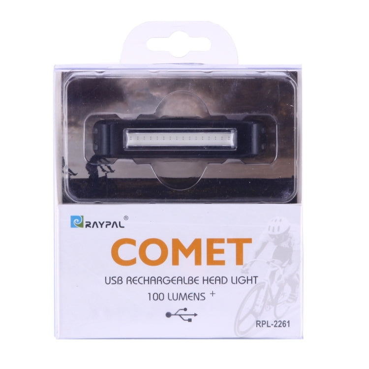 RAYPAL RPL-2261 100LM Red Light COB LED USB Rechargeable 6 Modes Bicycle Rear Light Warning Light with Handlebar Mount