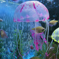 Aquarium Articles Decoration Silicone Simulation Fluorescent Sucker Jellyfish, Size: 5*17cm(Purple)