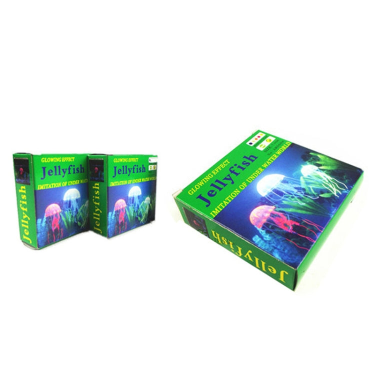 Aquarium Articles Decoration Silicone Simulation Fluorescent Sucker Jellyfish, Size: 8*20cm(Pink)