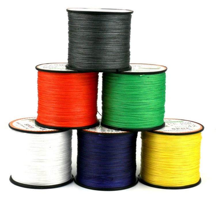HENGJIA 6.0# 0.40mm 60LB 27.2kg Tension 500m Extra Strong 4 Shares Braid PE Fishing Line Kite Line(Dark Blue)