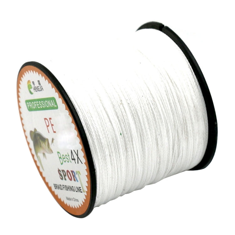HENGJIA 4.0# 0.34mm 45LB 18.1kg Tension 500m Extra Strong 4 Shares Braid PE Fishing Line Kite Line(White)