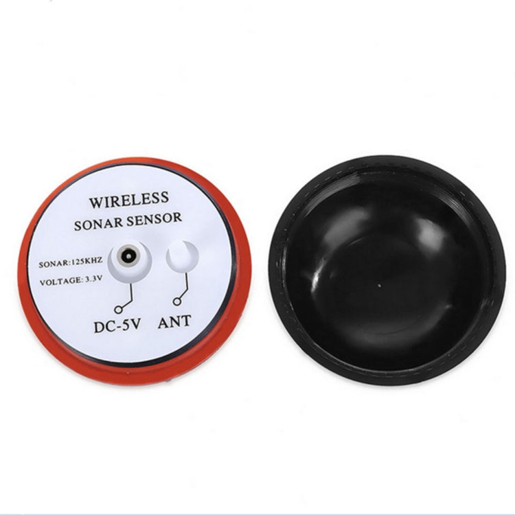 XJ-01 Wireless Fish Detector 125KHz Sonar Sensor 0.6-36m Depth Locator Fishes Finder with 2.4 inch LCD Screen & Antenna, Built-in Water Temperature Sensor