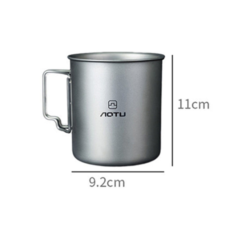 AOTU AT6652-1 Outdoor Portable Titanium Cup 750ml(Silver)
