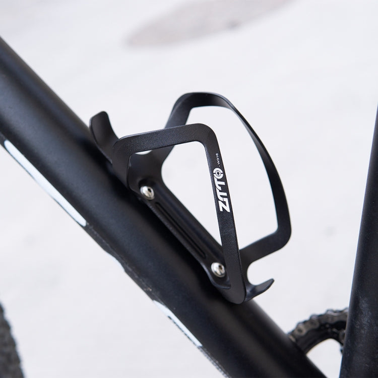 ZTTO Aluminum Alloy Bicycle Water Bottle Cage Ultralight Bottle Holder (Black)