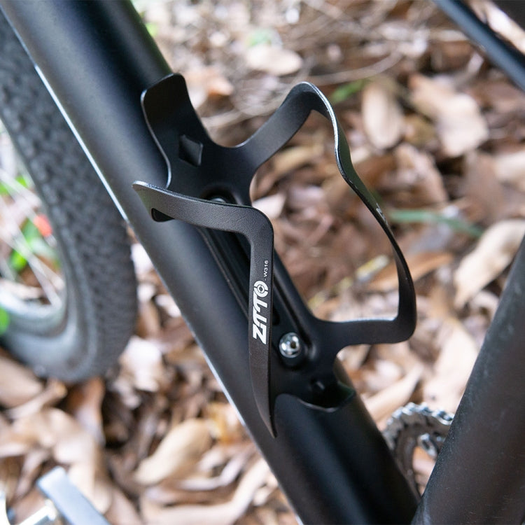 ZTTO Aluminum Alloy Bicycle Water Bottle Cage Ultralight Bottle Holder (Black)