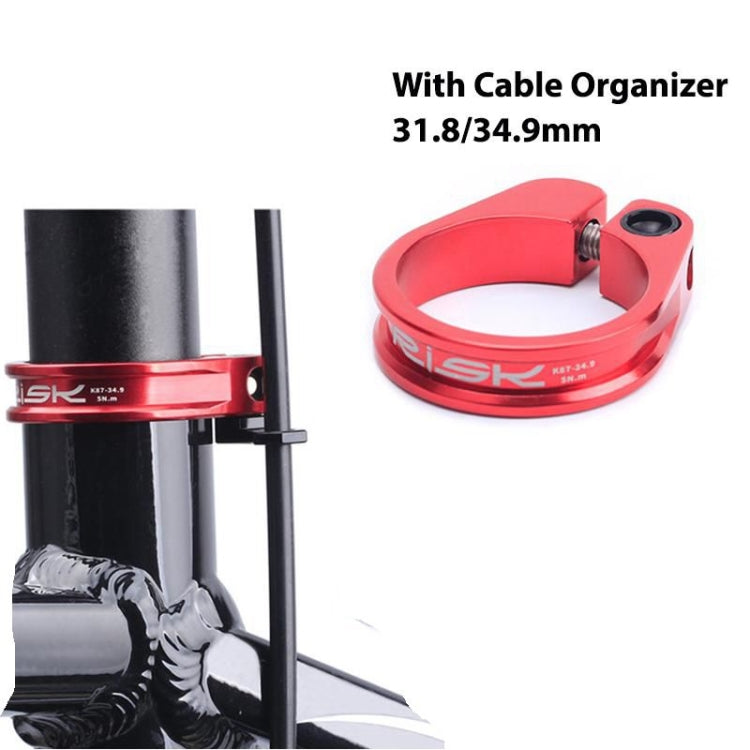 ZTTO MTB Road Bike Seatpost Clamp Aluminium Alloy Bicycle Parts,Diameter: 31.8mm(Red)